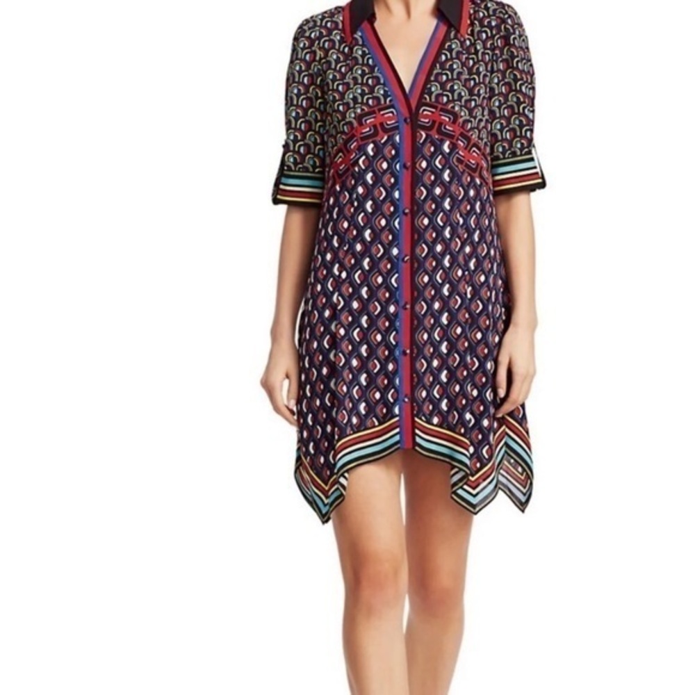 Alice + Olivia Multicolor Geometric Mini Dress